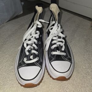 Converse Run Star Hike Black High-Top Platform Sneakers | Women’s Size 8 | Worn